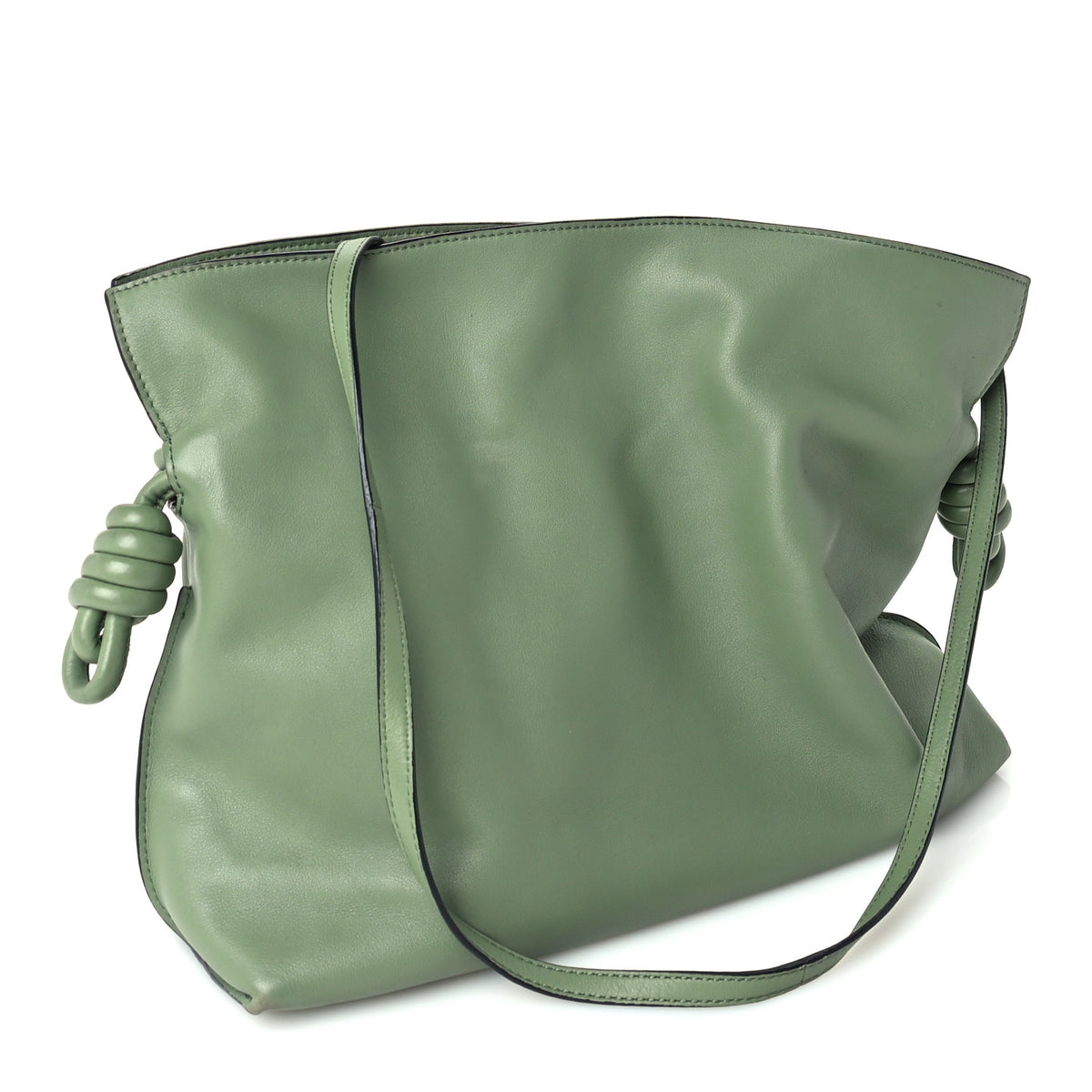 Loewe Mellow Nappa Medium Donut Chain Flamenco Knot Clutch Rosemary 2 of 8