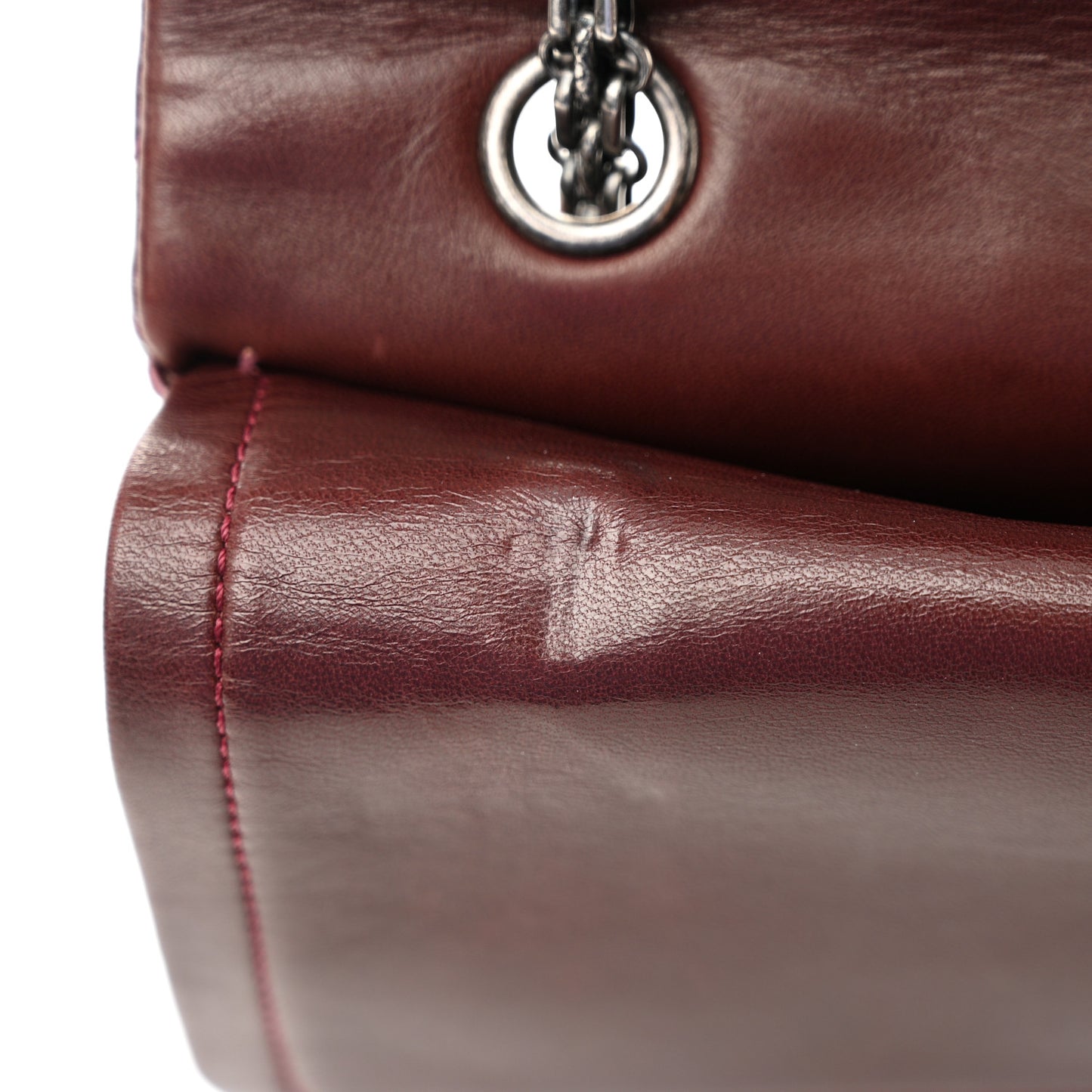 Patent Quilted 2.55 Reissue 227 Flap Light Burgundy
