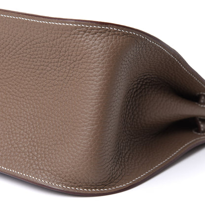 Hermes Taurillon Clemence Jypsiere 28 Etoupe 10 of 13