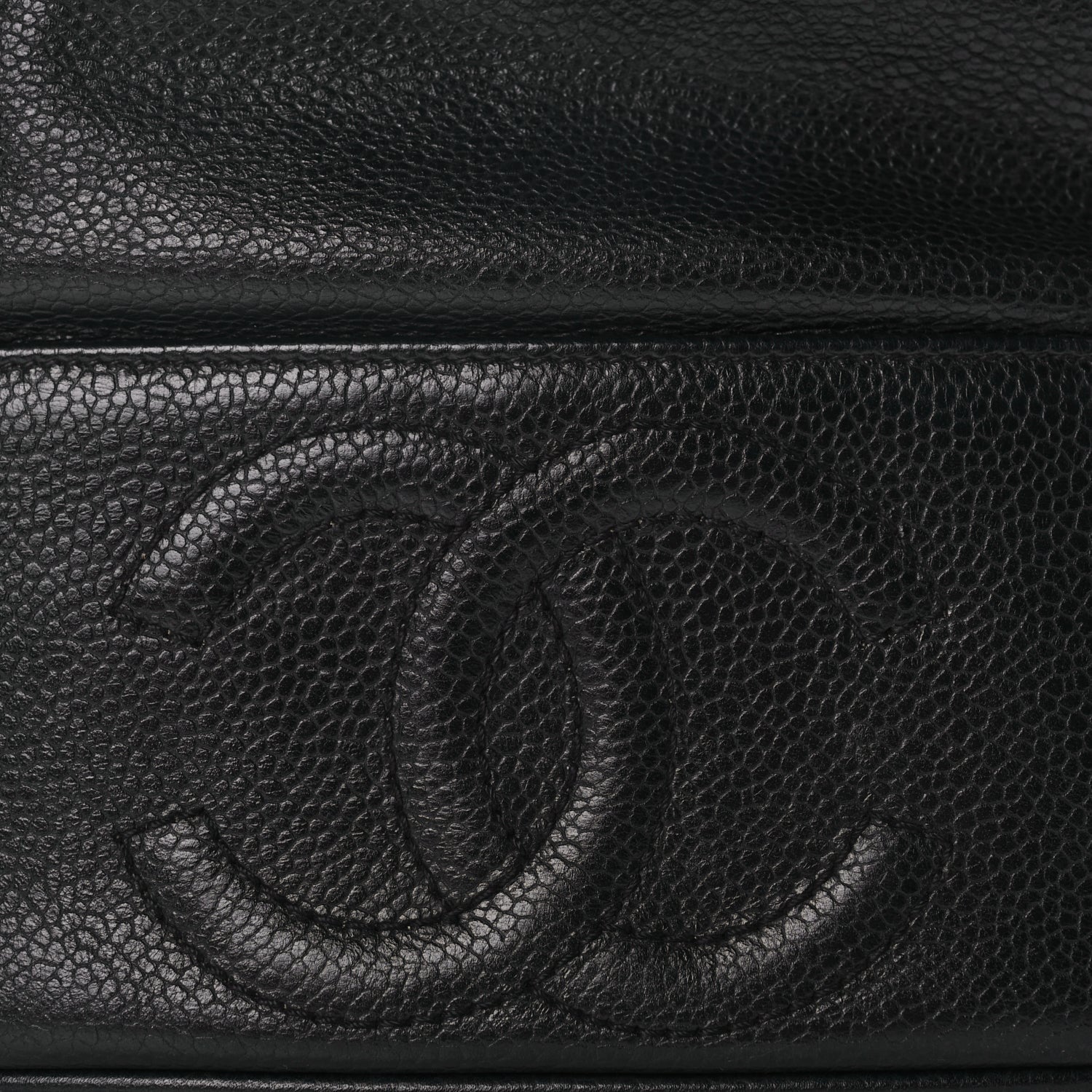 Chanel Caviar CC Drawstring Shoulder Bag Black 8 of 10