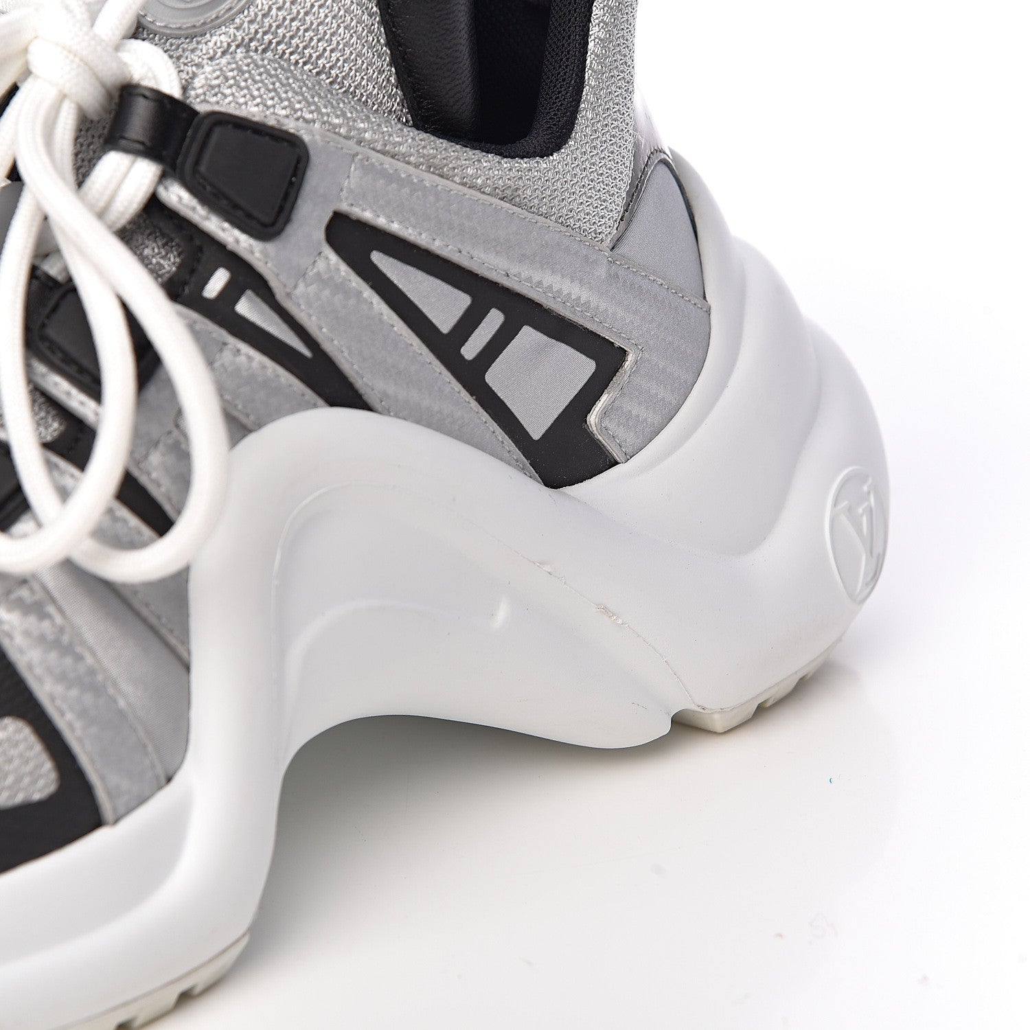 Louis Vuitton Calfskin Technical Nylon LV Archlight Sneaker 36.5 White 9 of 14