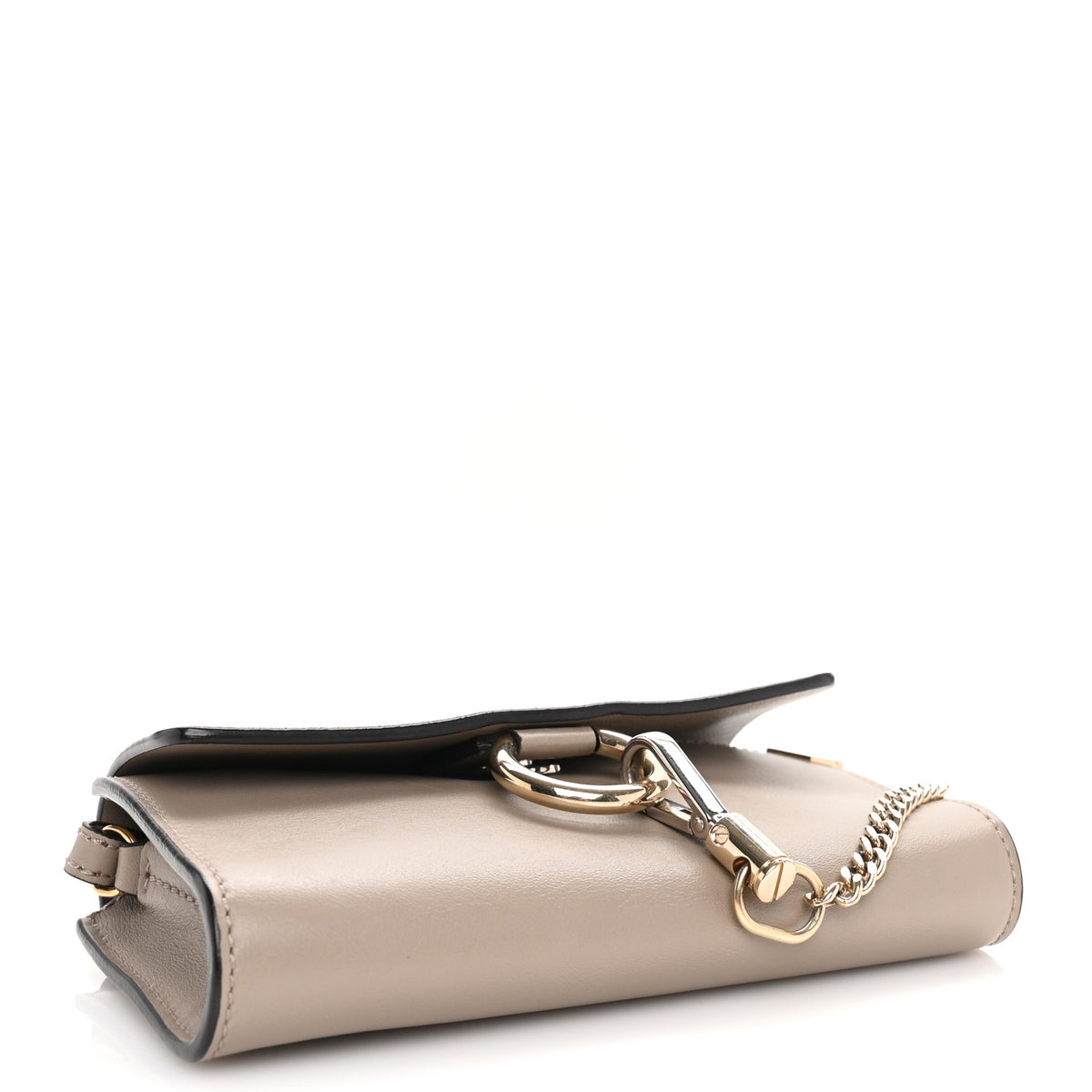 Suede Calfskin Small Faye Shoulder Bag Grey