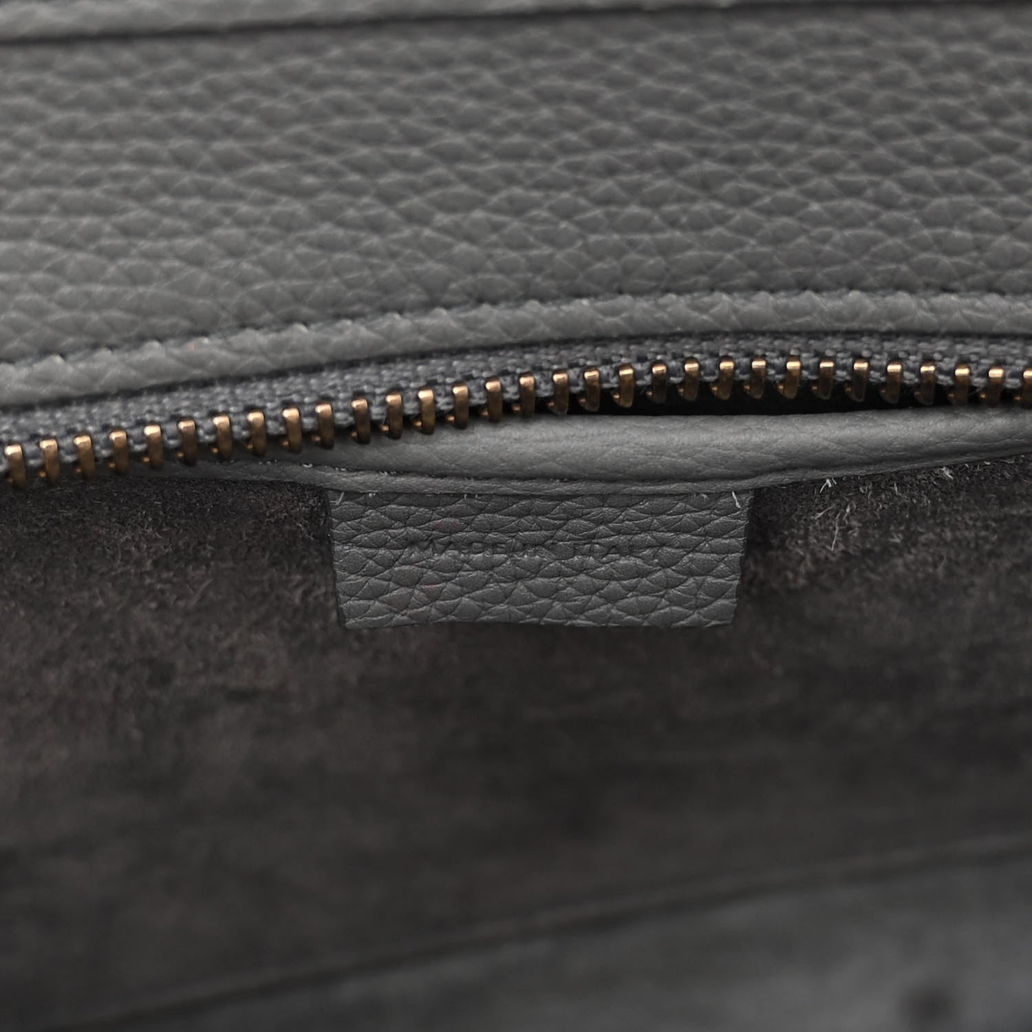 Celine Baby Drummed Calfskin Nano Luggage Kohl 6 of 9