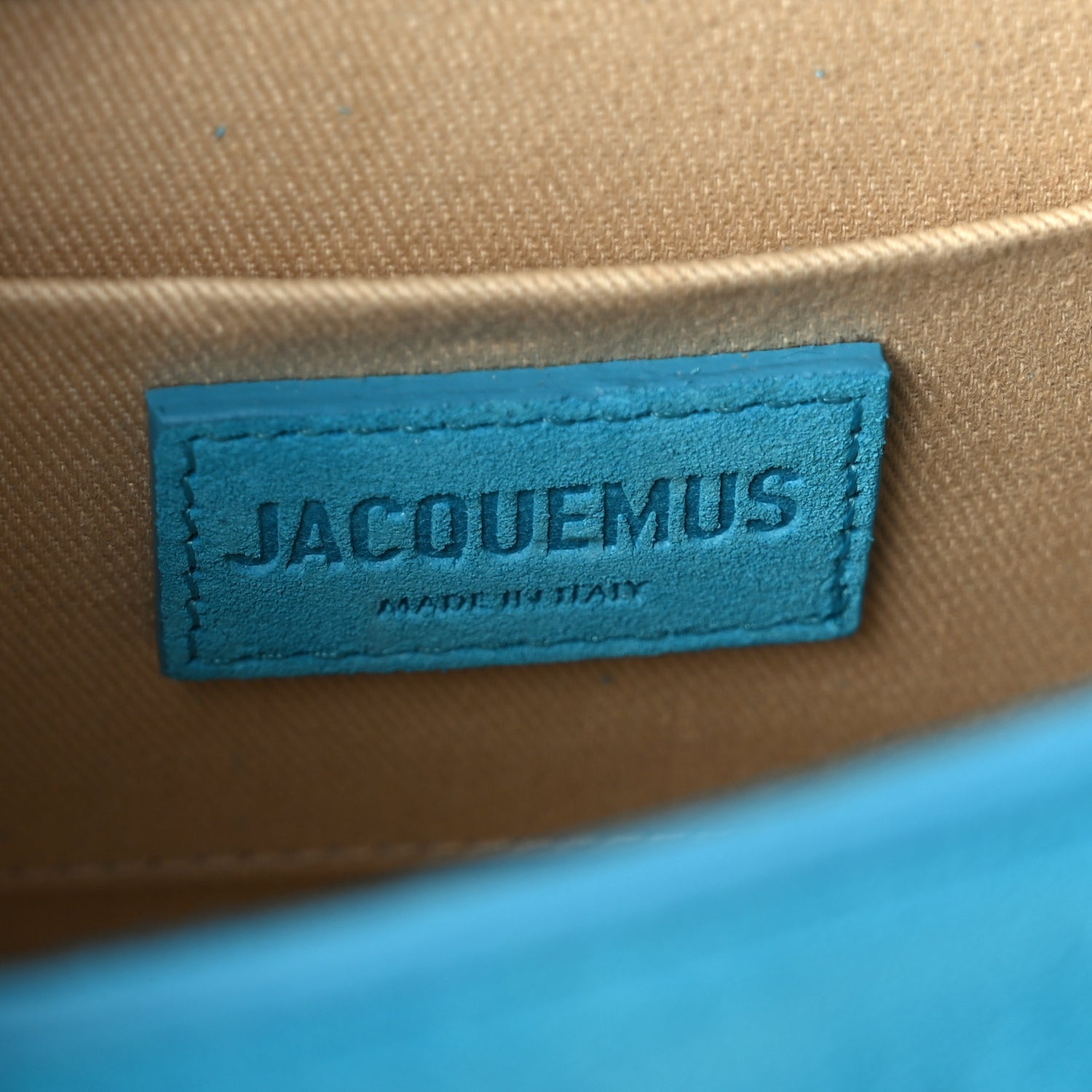 Jacquemus Suede Le Chiquito Moyen  Dark Turquoise 5 of 8