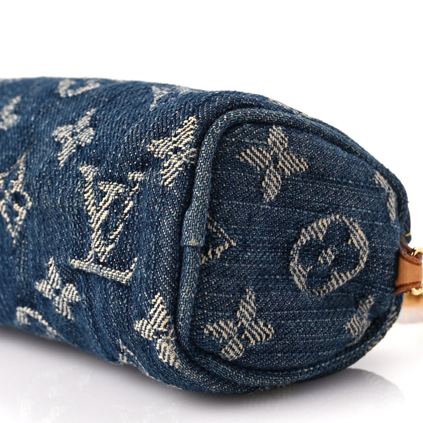 Monogram Denim Pochette Speedy PM Key Holder Blue