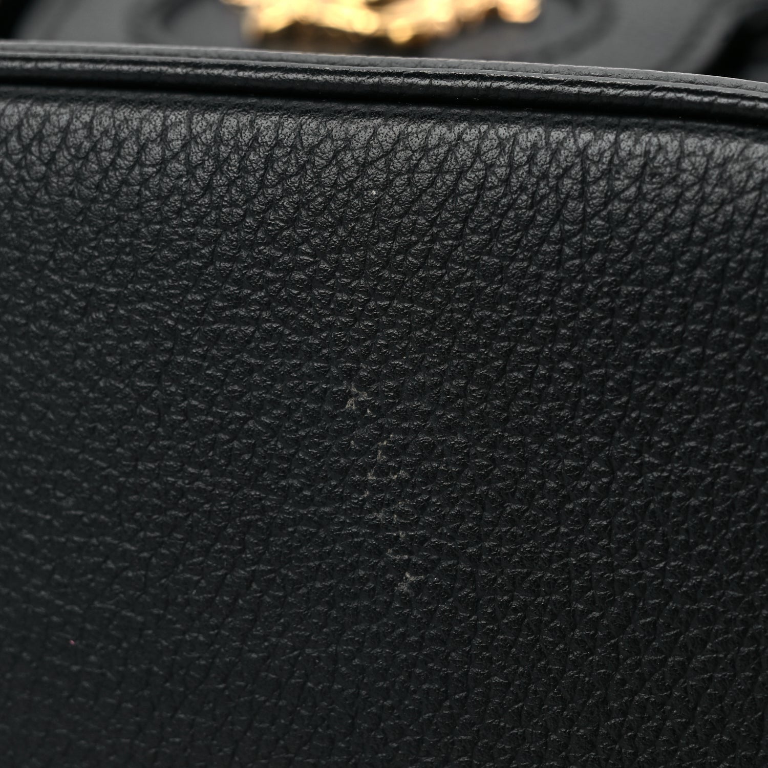 Versace Grained Calfskin La Medusa Mini Shoulder Bag Black 9 of 9