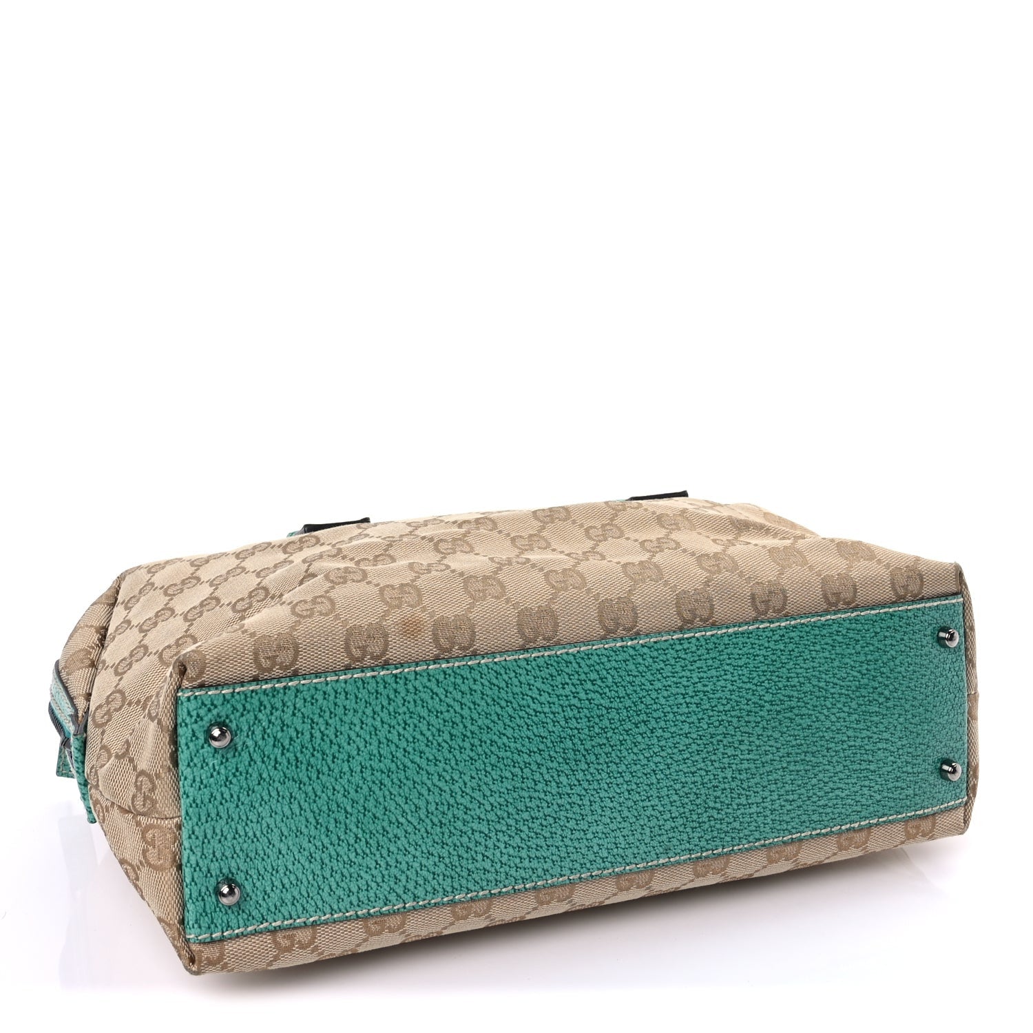 Gucci Monogram Small Boston Turquoise 3 of 8