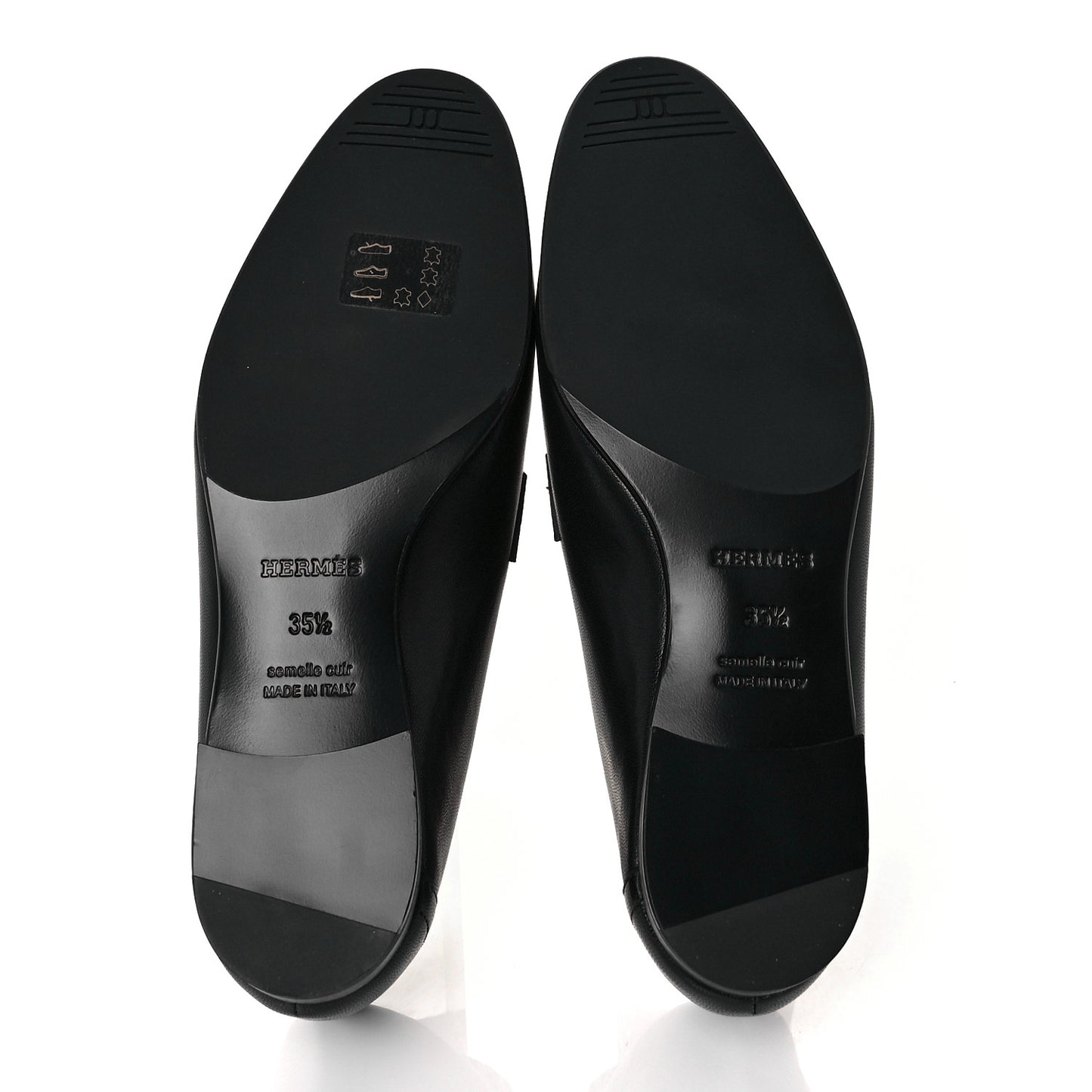 Goatskin Womens Paris Loafers 35.5 Black