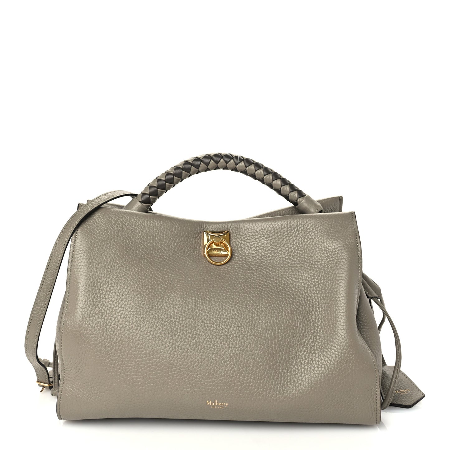 Heavy Grain Iris Tote Grey Dark Clay