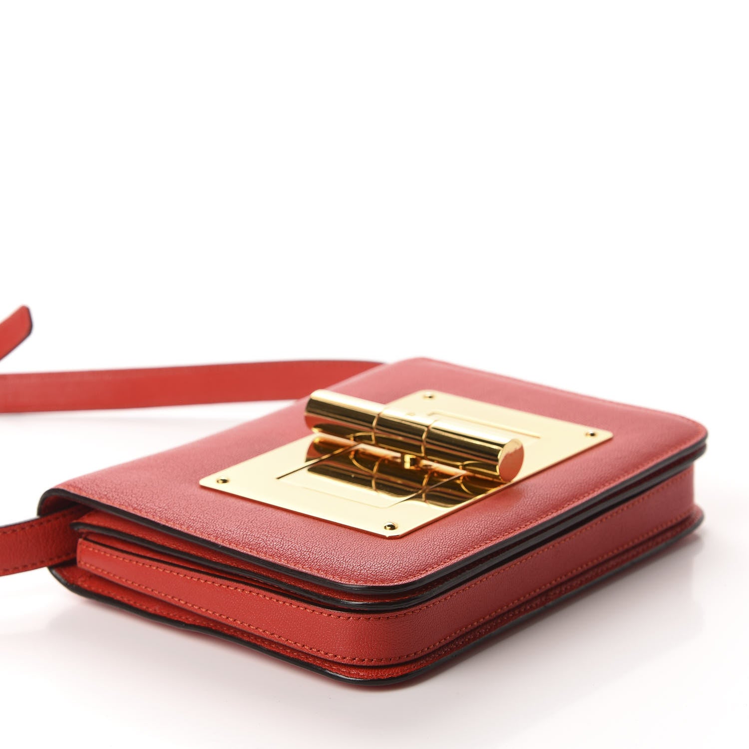 Tom Ford Goatskin Natalia Medium Shoulder Bag Red 4 of 10