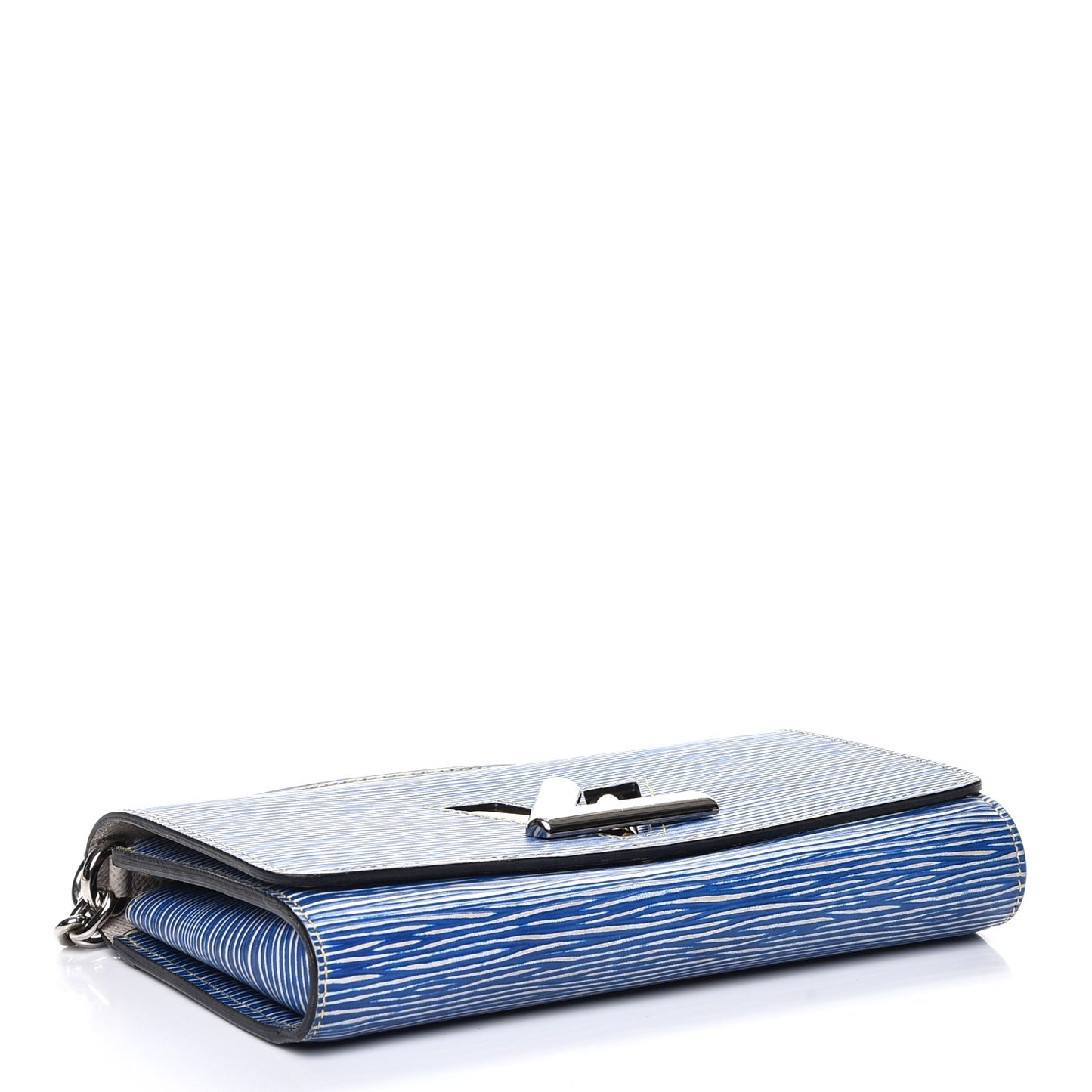 Epi Twist Chain Wallet Denim Light