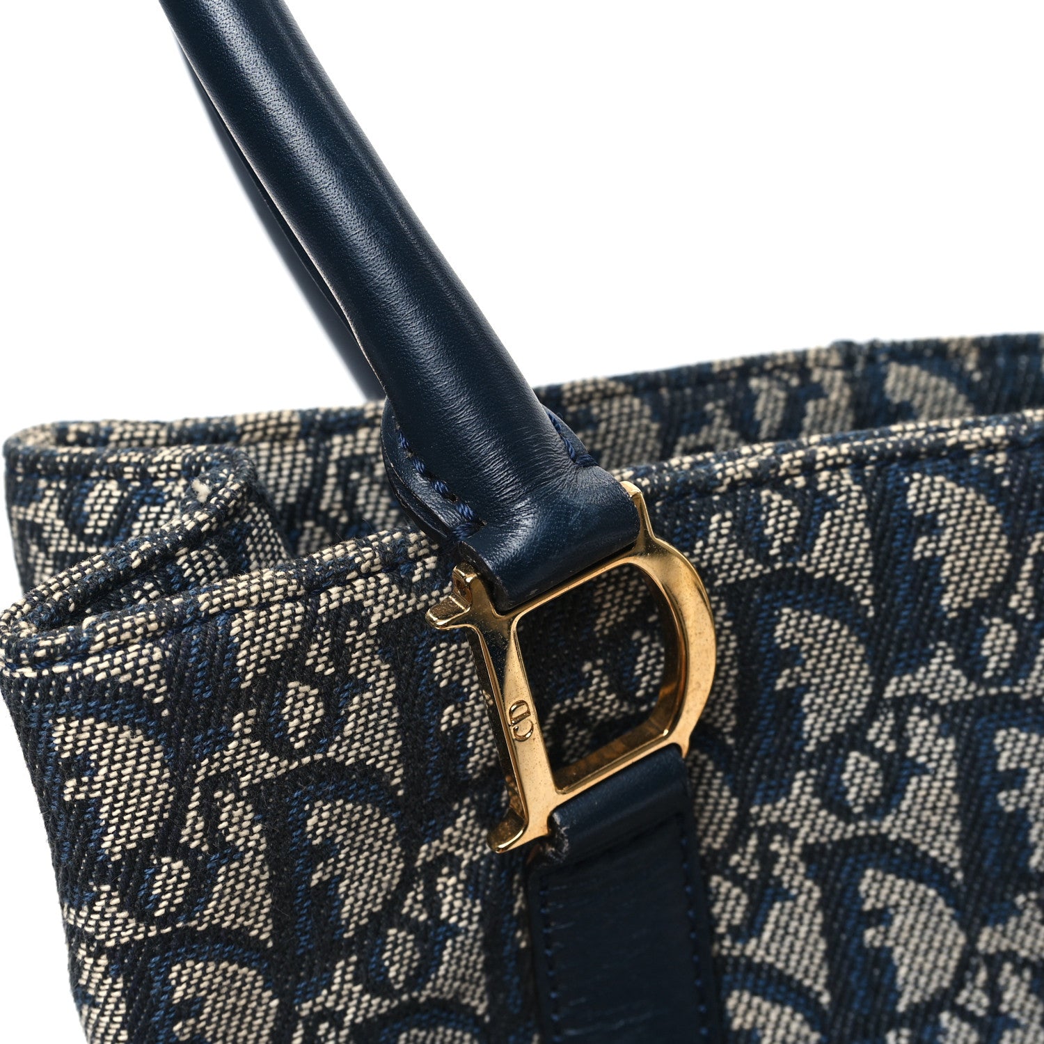 Christian Dior Monogram Tote Blue 12 of 13