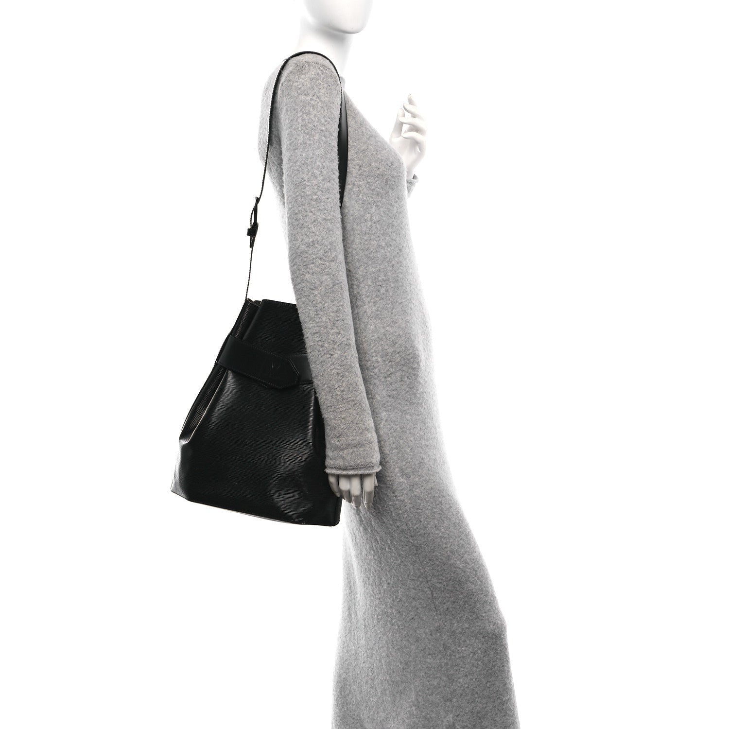 Louis Vuitton Epi Sac D'epaule Black 2 of 7
