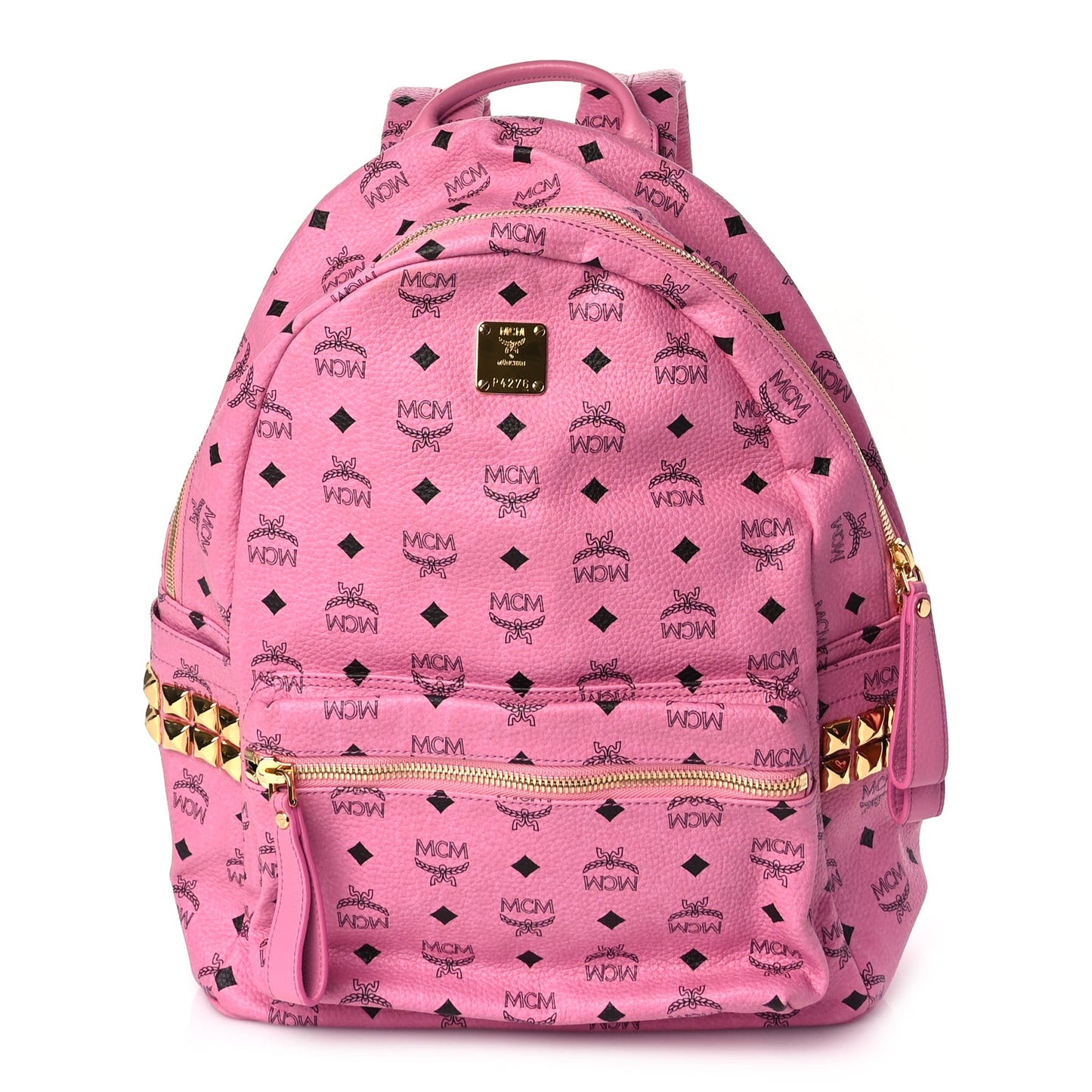 Visetos Medium Side Studs Stark Backpack Pink