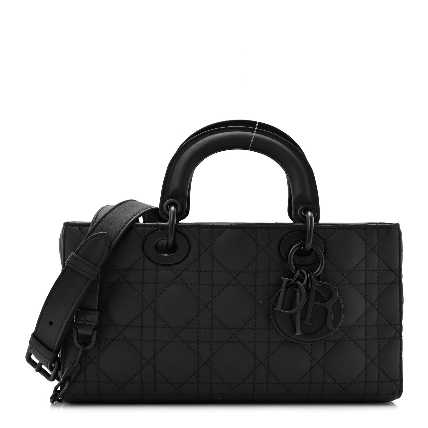 Christian Dior Ultra Matte Calfskin Cannage Medium Lady D-Joy Black 1 of 10