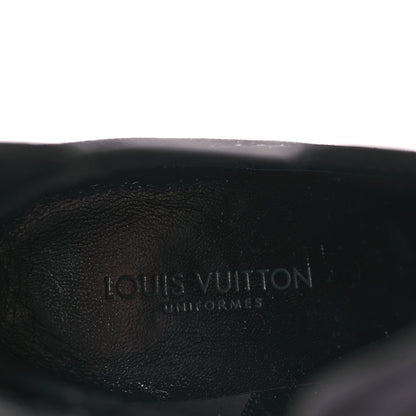 Louis Vuitton Suede Monogram Uniformes Cap Toe Chelsea 75mm Ankle Boots 38.5 Black 7 of 8