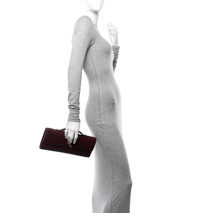 Bottega Veneta Nappa Intrecciato Long Andiamo Top Handle Clutch Barolo 2 of 16