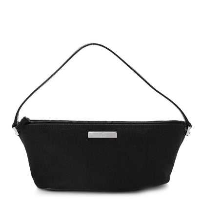 Gucci Monogram Boat Pochette Black 1 of 9