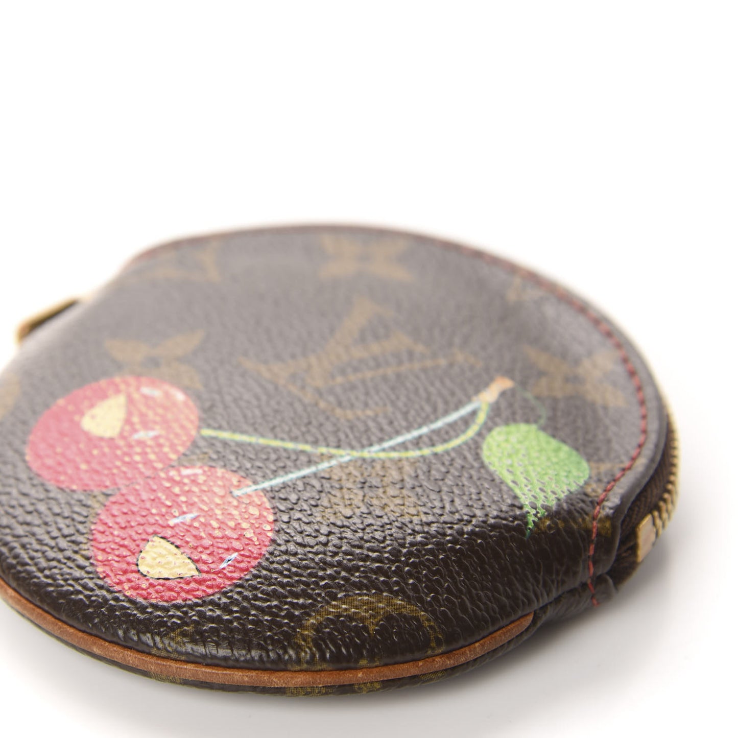 Monogram Cerises Round Coin Purse