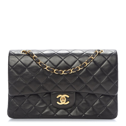 Chanel Lambskin Quilted Medium Double Flap Black 1 of 12