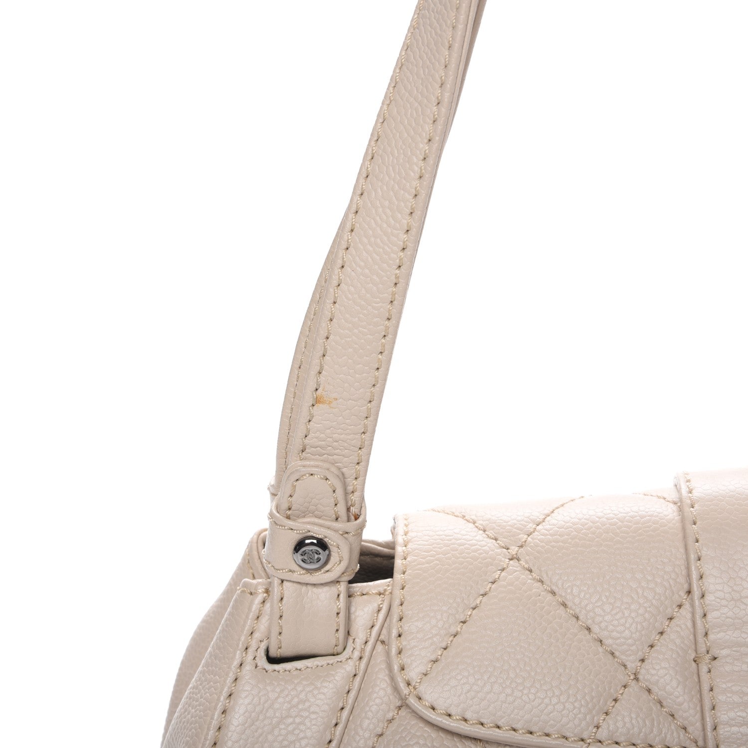 Chanel Caviar Quilted Mademoiselle Flap Bag Light Beige 5 of 9