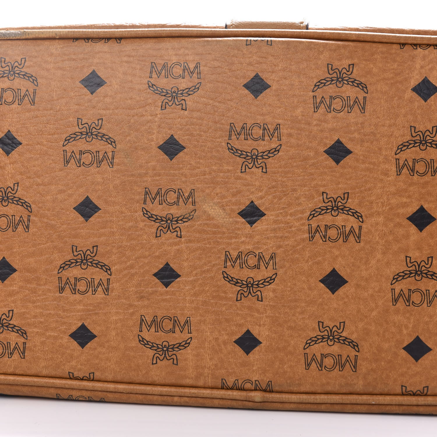 MCM Visetos Medium Liz Reversible Shopper Tote Cognac 10 of 24