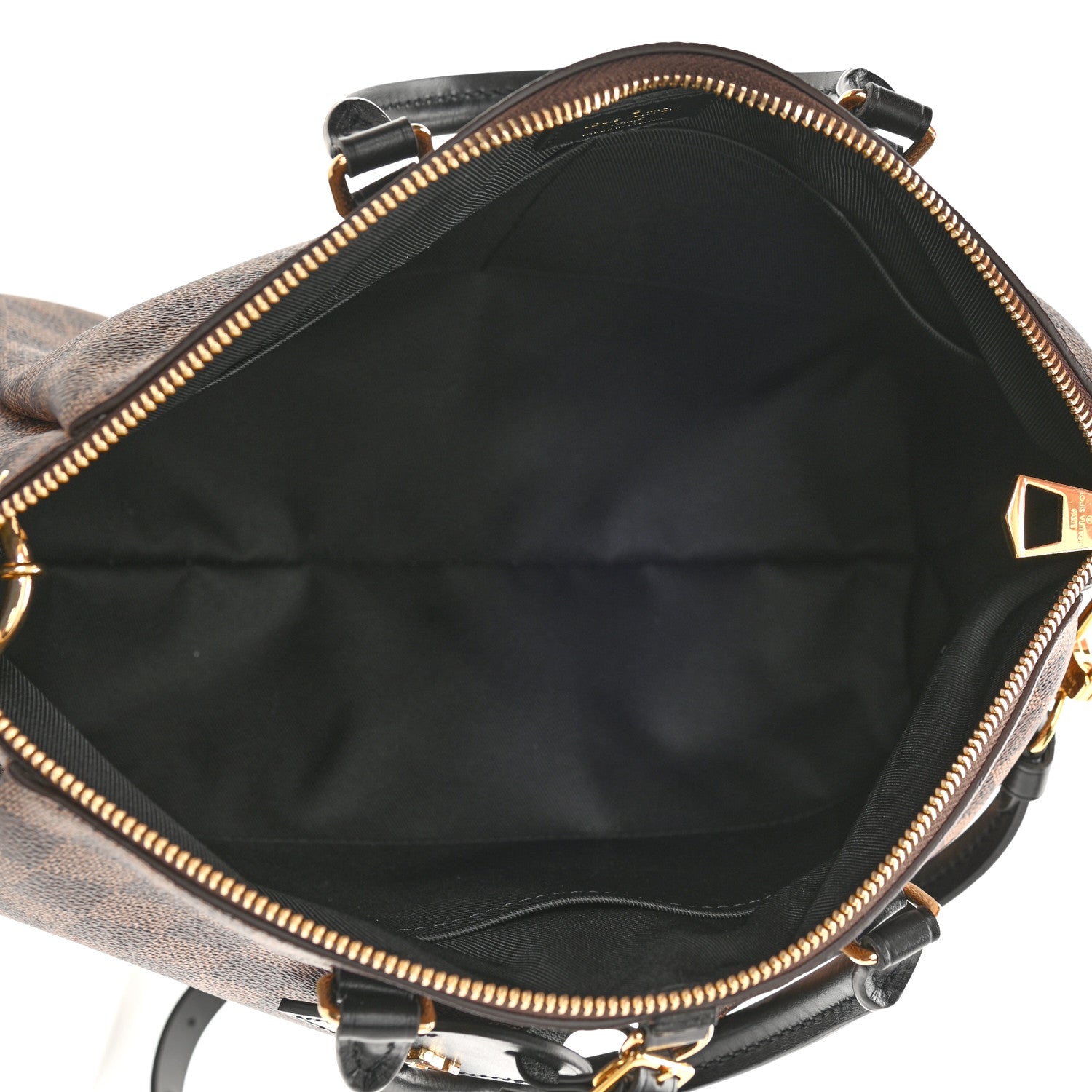 Louis Vuitton Damier Ebene Odeon Tote MM Black 4 of 7