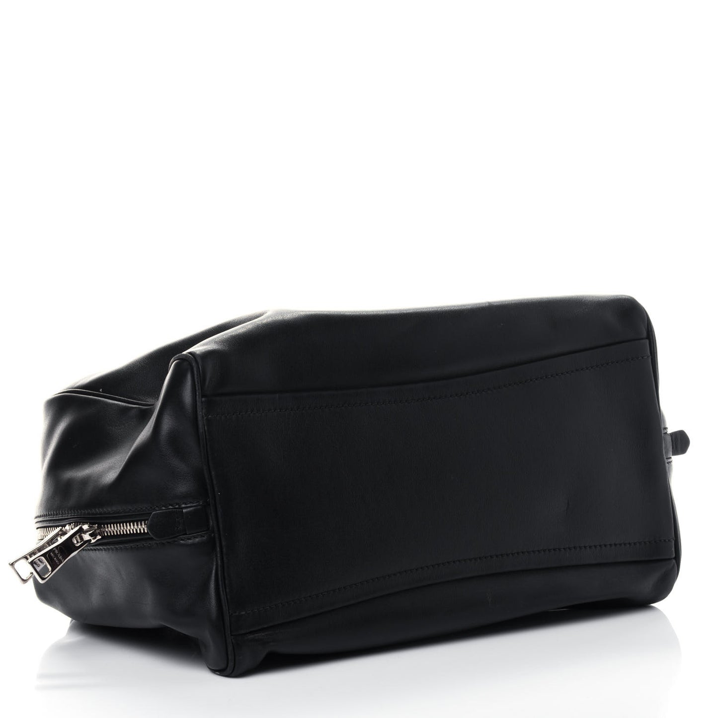 Soft Calf Large Inside Satchel Black Turquoise