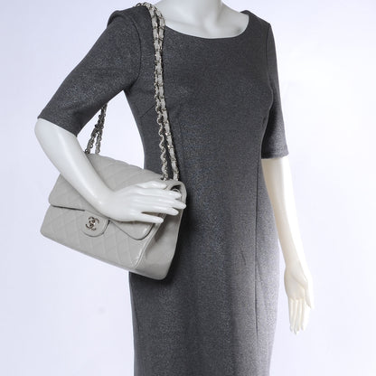 Chanel Caviar Jumbo Double Flap Grey 2 of 9