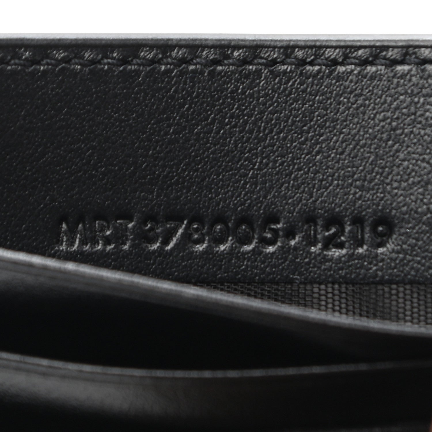 Saint Laurent Calfskin Checkerboard Bill Clip Card Case Black 7 of 7