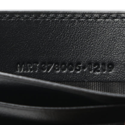 Saint Laurent Calfskin Checkerboard Bill Clip Card Case Black 7 of 7