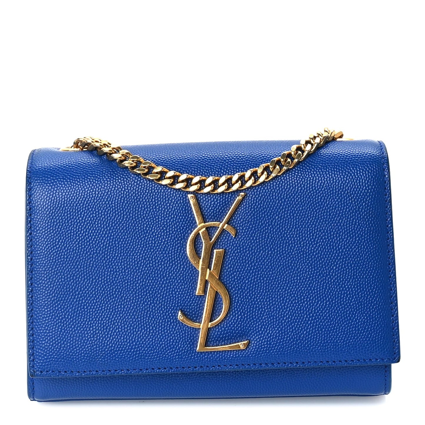 Grain De Poudre Small Classic Monogram Kate Satchel Royal Blue
