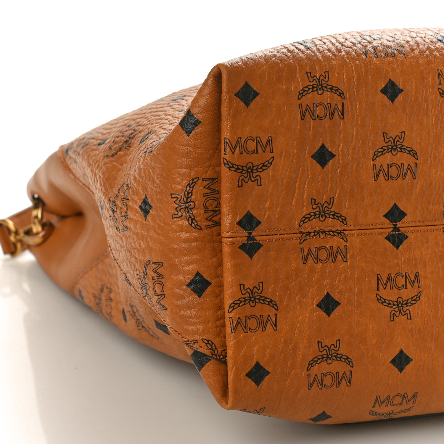 MCM Visetos Large Klara Hobo Cognac 8 of 10