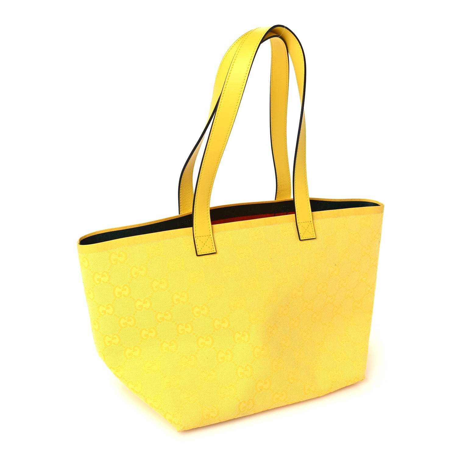 Gucci Supreme Canvas Totissima Small Tote Yellow 2 of 7