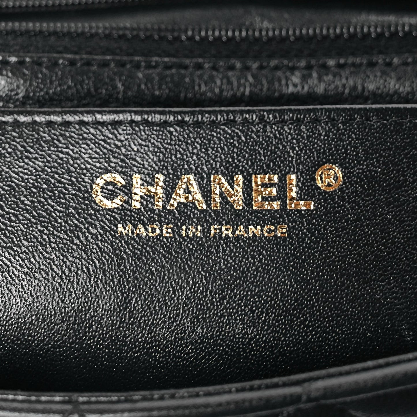 Lambskin Quilted Mini Rectangular Flap Black