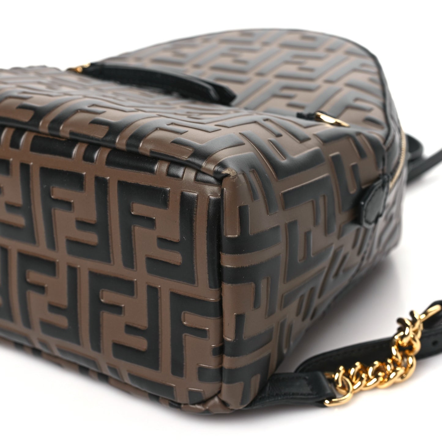 Vitello Bi-Color FF 1974 Embossed Mini Backpack Maya Black