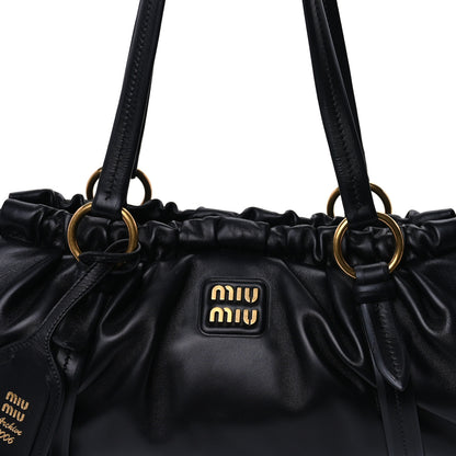 Miu Miu Nappa Joie Shoulder Bag Black 6 of 8