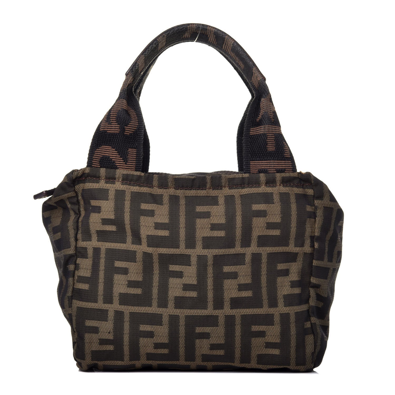 Fendi Fabric FF 1925 Mini Cosmetic Bag Tobacco 1 of 10