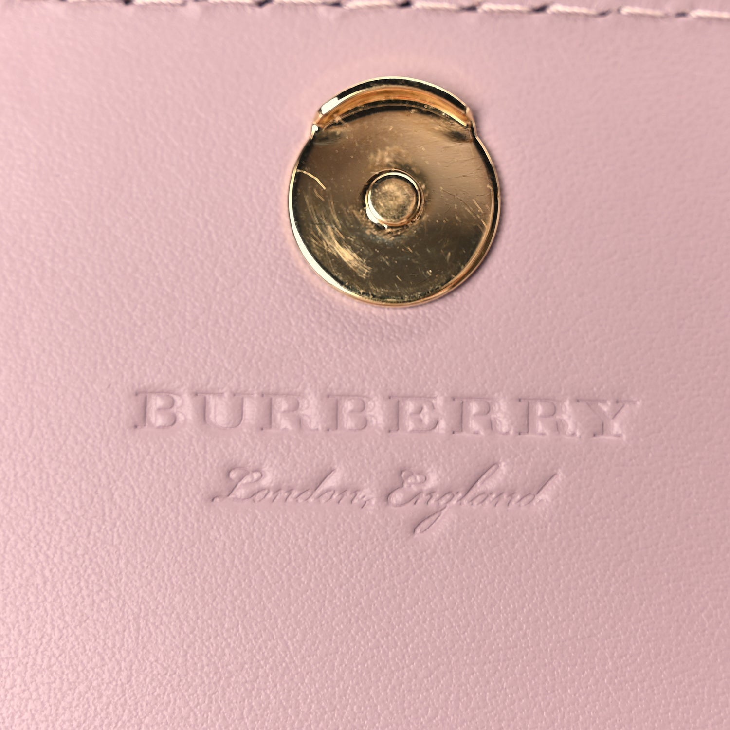 Burberry Derby Calfskin House Check Mini Hampshire Crossbody Pale Orchid 5 of 8