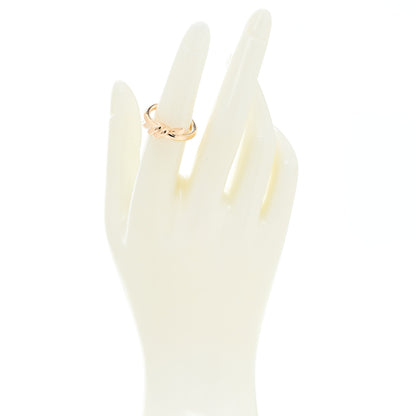 Tiffany 18K Rose Gold Knot Double Row Ring 50 5.5 2 of 5
