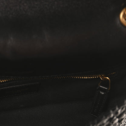 Saint Laurent Raffia Monogram Medium Jamie Black 5 of 10