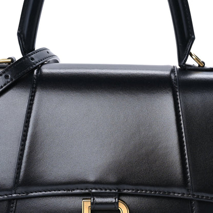 Balenciaga Shiny Box Calfskin Small Hourglass Top Handle Bag  Black 6 of 7