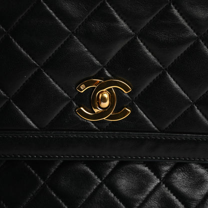 Chanel Lambskin Quilted Medium Single Flap Black 14 of 17