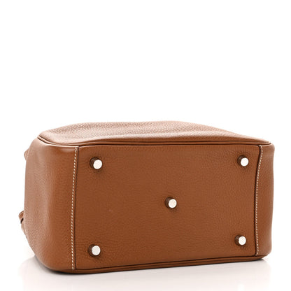 Hermes Taurillon Clemence Lindy 26 Gold 4 of 7