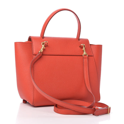 Celine Grained Calfskin Nano Belt Bag Carnelian 3 of 9
