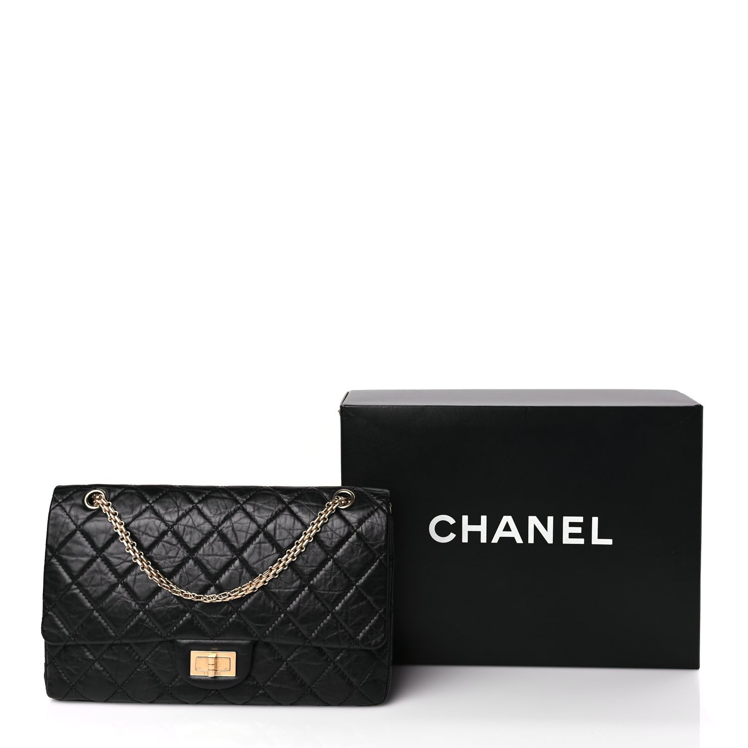 Chanel Aged Calfskin Quilted 2.55 Reissue 227 Flap Black 10 of 10