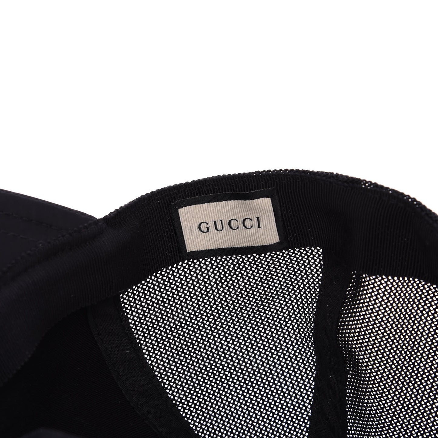 Nylon Monogram Baseball Hat L Black