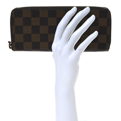 Louis Vuitton Damier Ebene Clemence Wallet Cherry 2 of 7