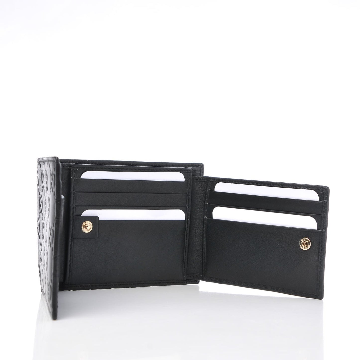 Guccissima Bi-Fold ID Wallet Black