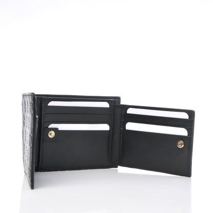 Gucci Guccissima Bi-Fold ID Wallet Black 7 of 8